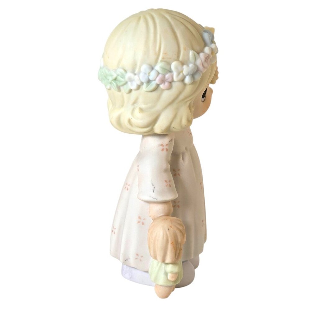 Precious Moments 1993 Ring Out The Good News Figurine Enesco Girl Bell - Picture 4 of 10